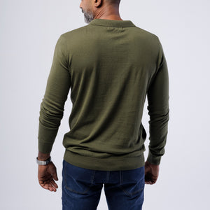 Cotton Polo Sweatshirt