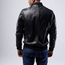 Load image into Gallery viewer, COW LEATHER BOMBER JACKET
