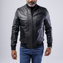 Load image into Gallery viewer, COW LEATHER BOMBER JACKET
