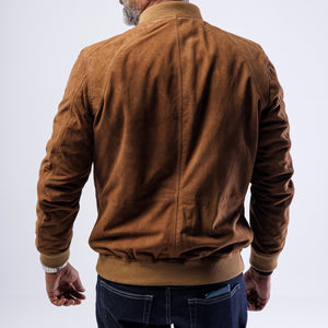 Goat Suede Bomber Jacket