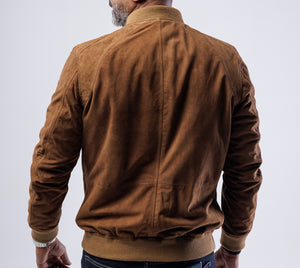 GOAT SUEDE BOMBER JACKET