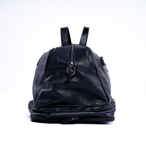 Calf Leather Duffle Bag - Black