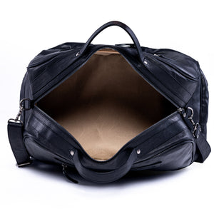 Calf Leather Duffle Bag - Black