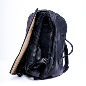 Calf Leather Duffle Bag - Black