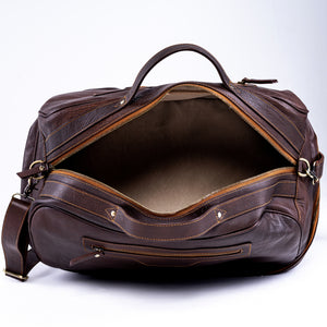 Calf Leather Duffle Bag - Brown