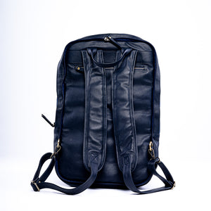 Calf Leather Duffle Bag - Navy