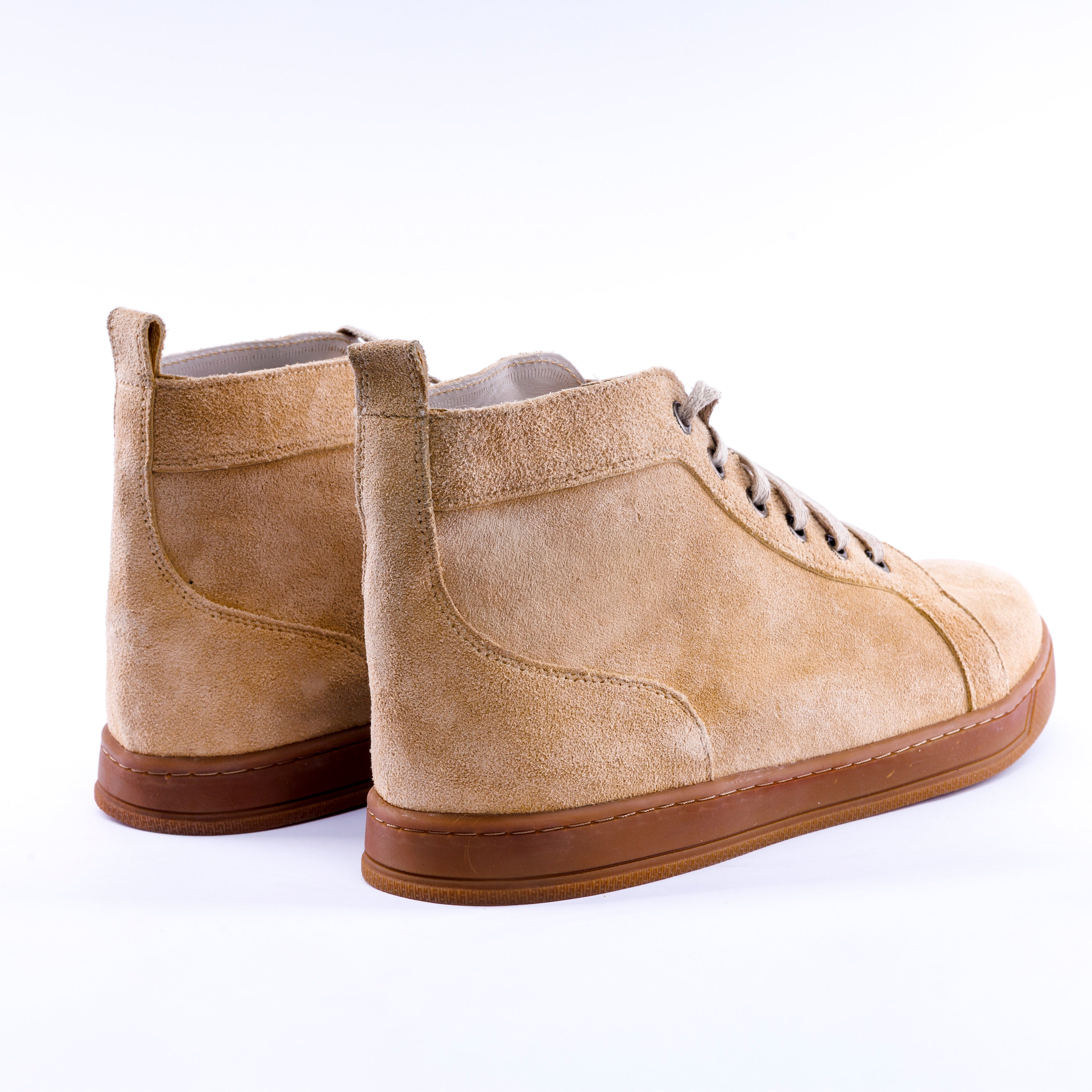 Calf  Suede High Top Sneaker