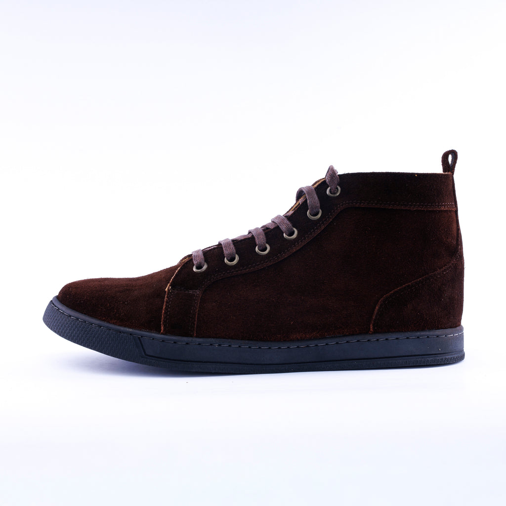 Calf  Suede High Top Sneaker