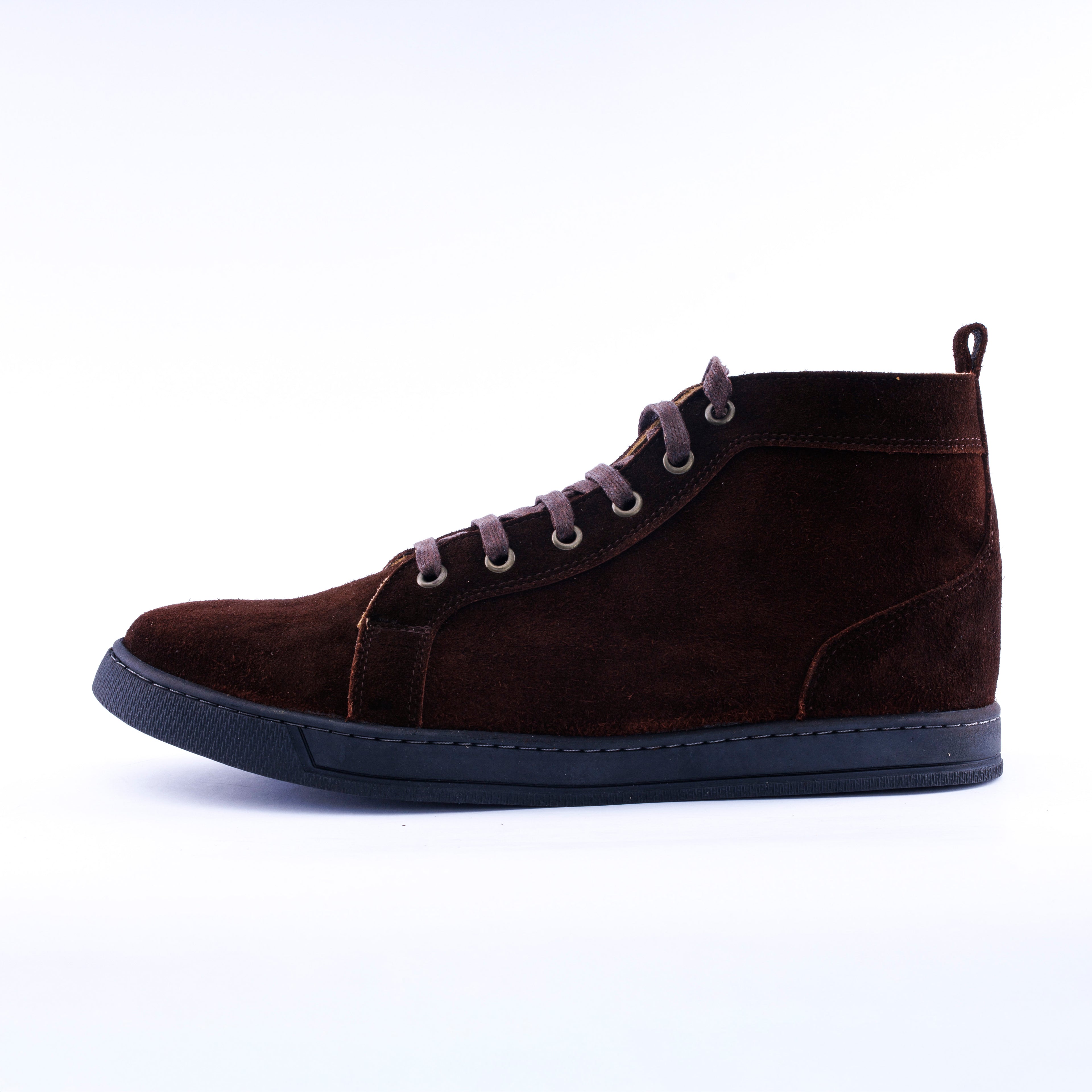 Calf  Suede High Top Sneaker