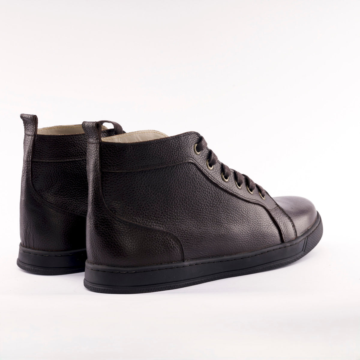 High-Top Suede & Leather Boot Sneaker