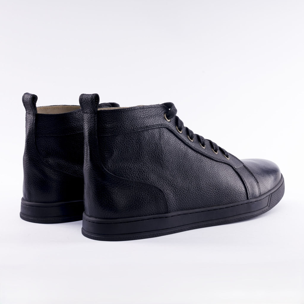 High-Top Suede & Leather Boot Sneaker