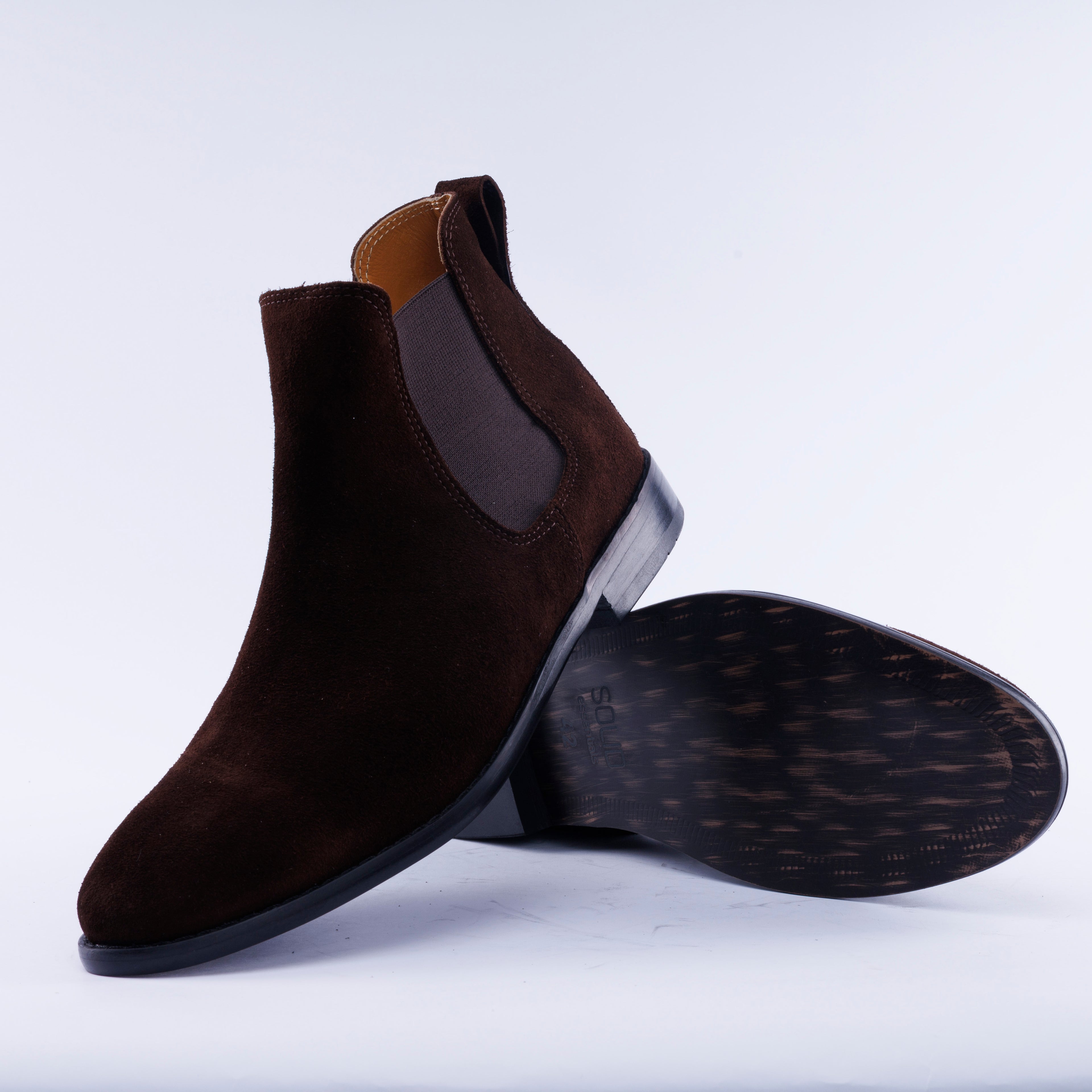 Calf Suede Chelsea Boots