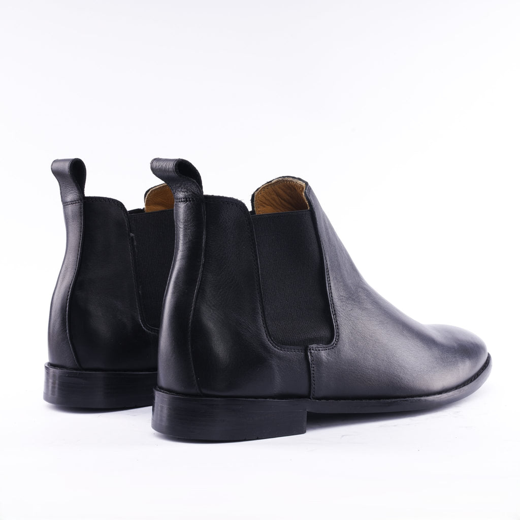 Calfskin Leather Chelsea Boot