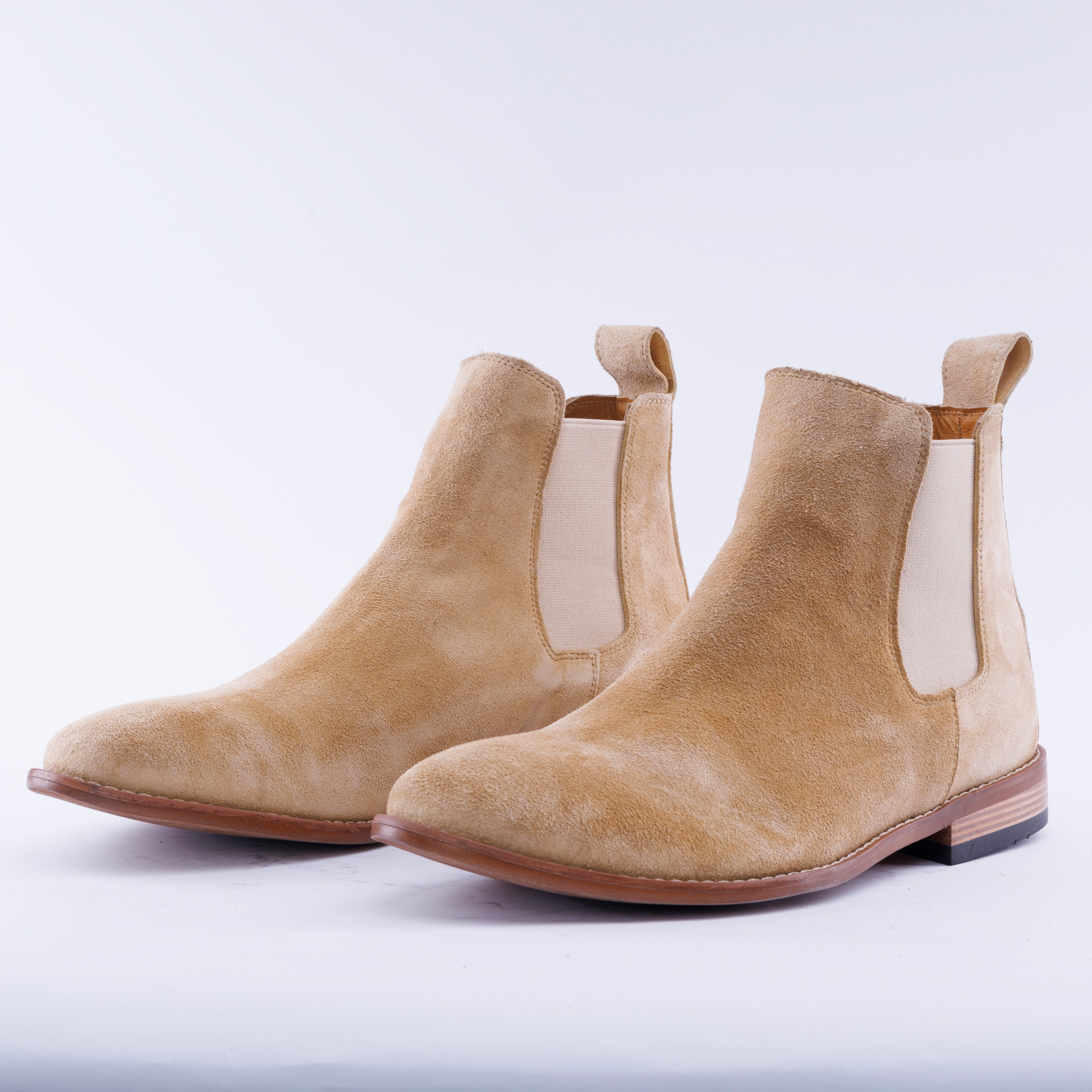 Calf Suede Chelsea Boots