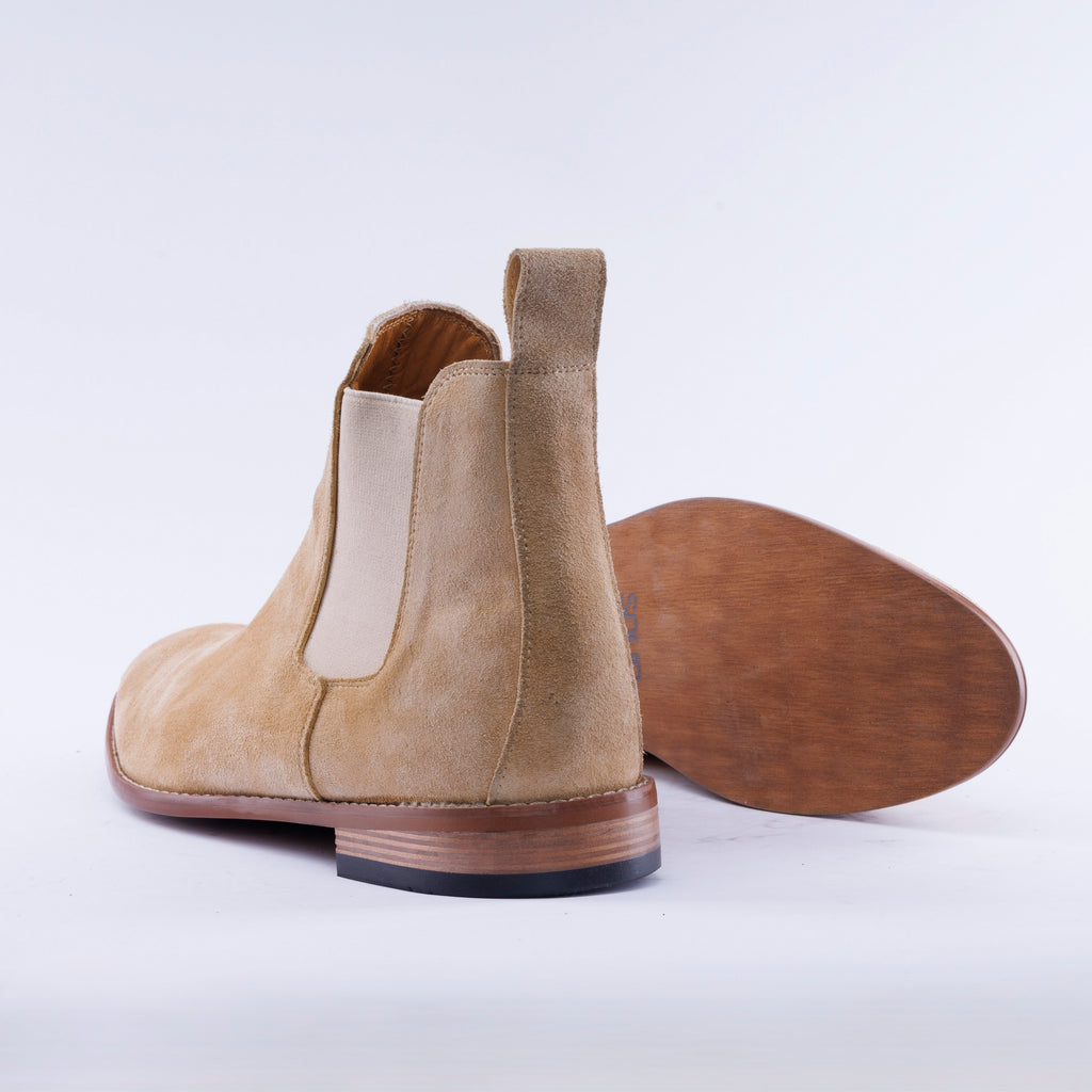 Calf Suede Chelsea Boots