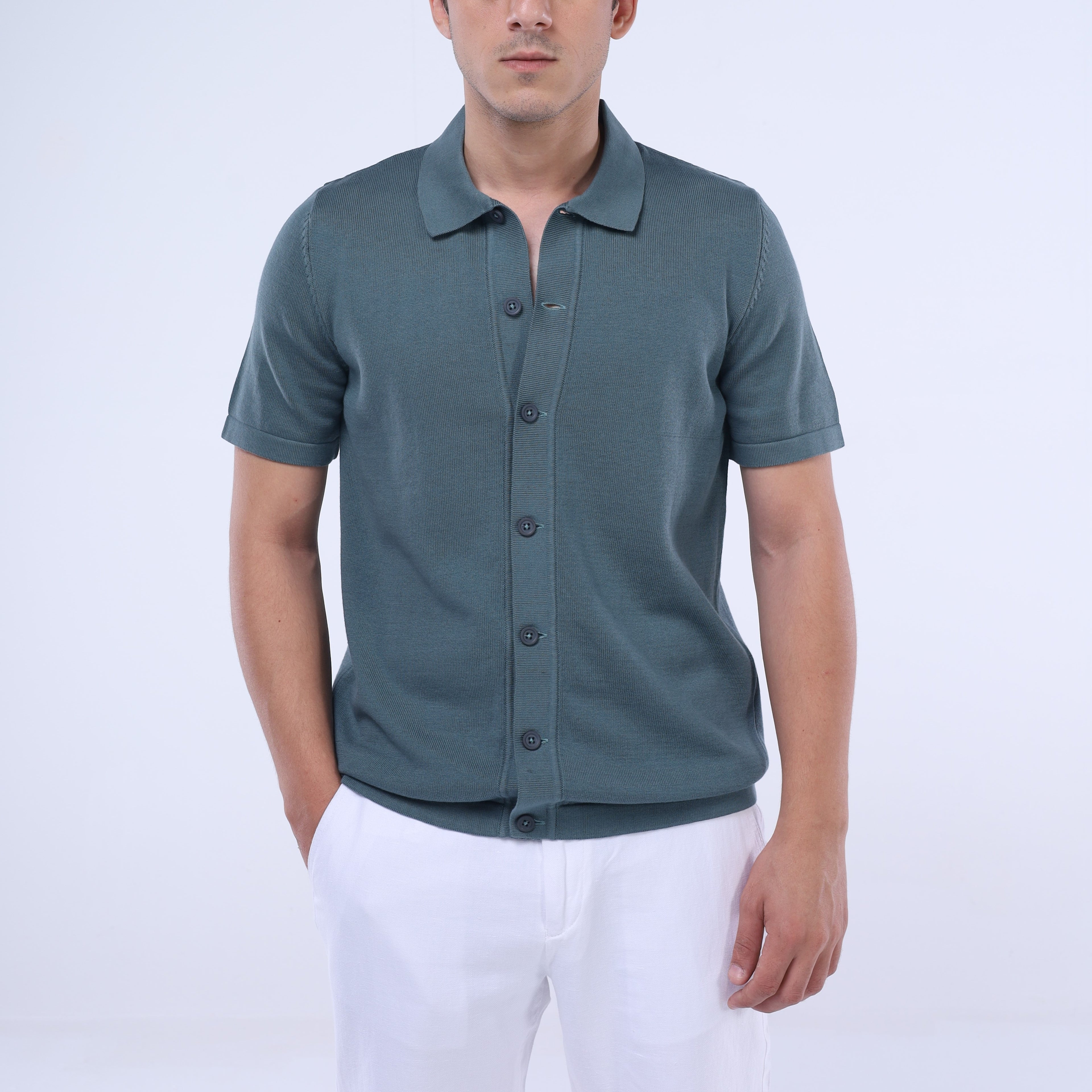 قميص Knit-Layer™ بأكمام قصيرة