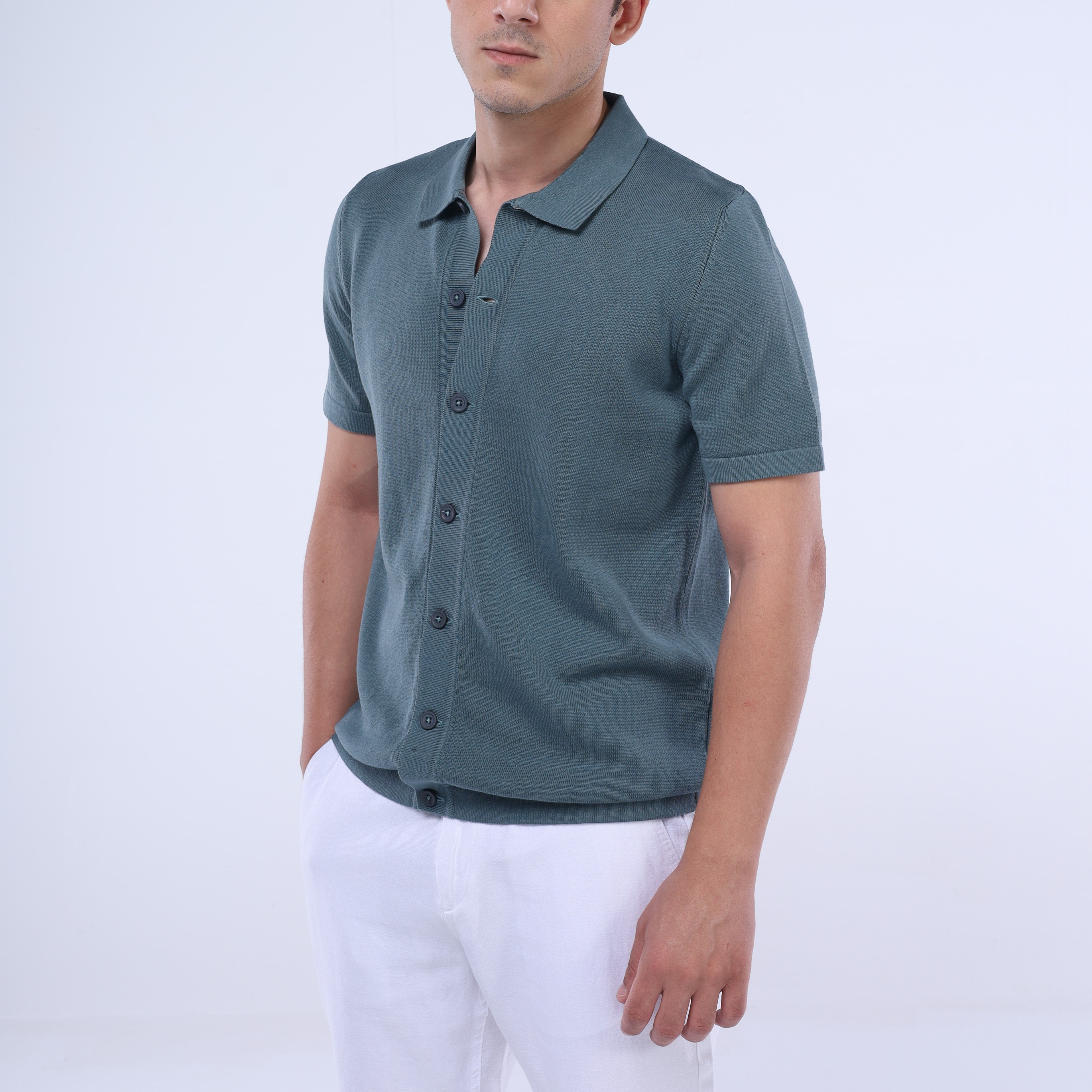 قميص Knit-Layer™ بأكمام قصيرة