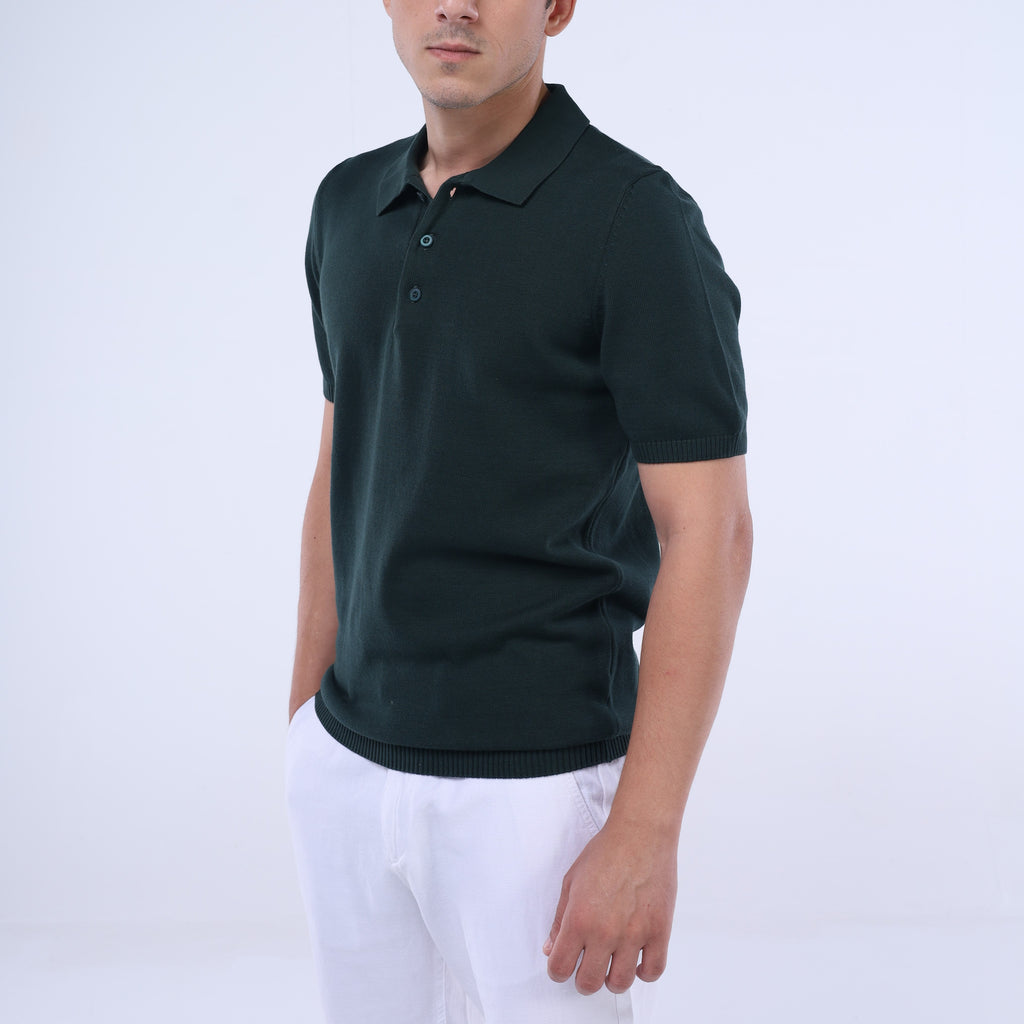 Cotton Seamless Knit Polo