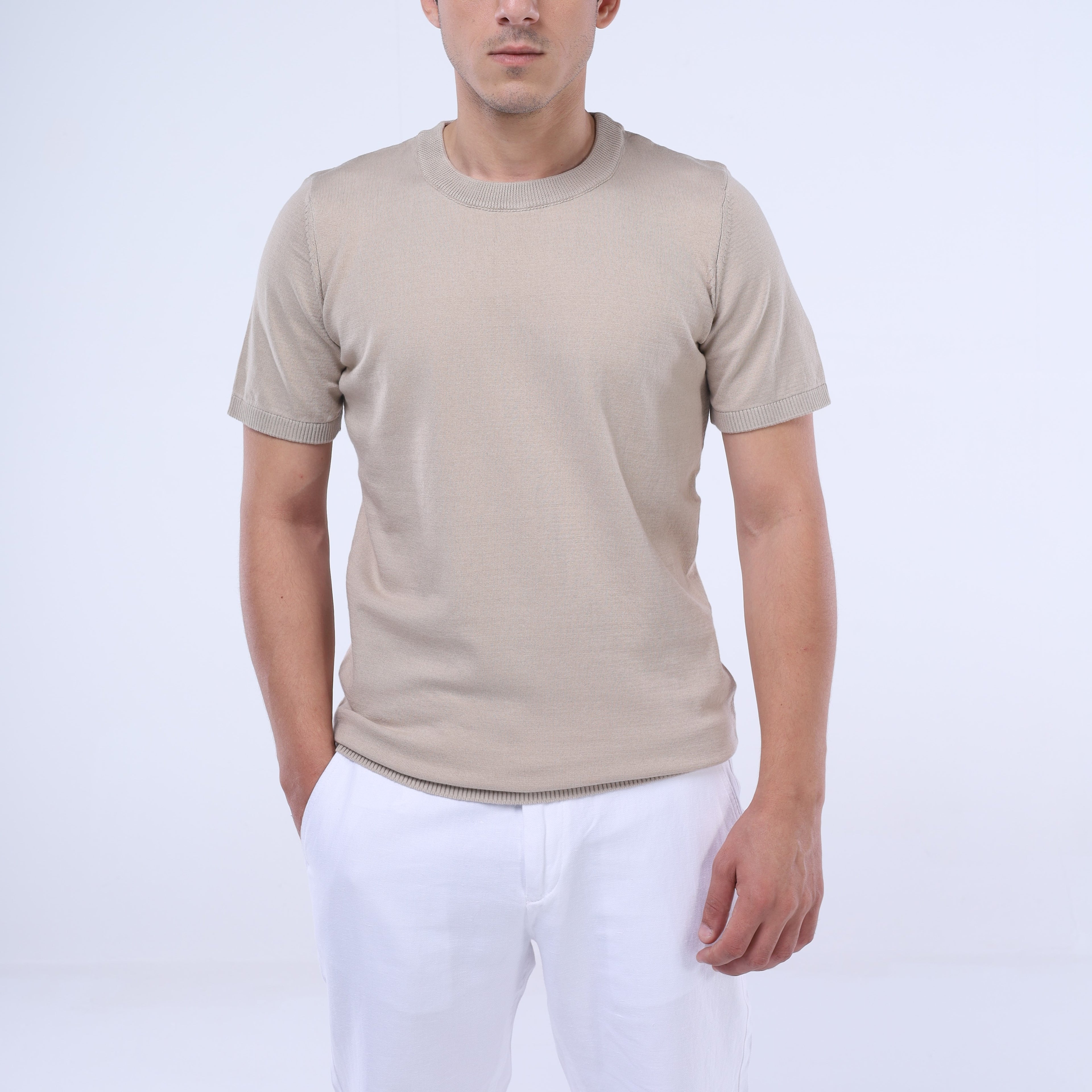 تي شيرت CloudKnit Crew من SOLID Essentials