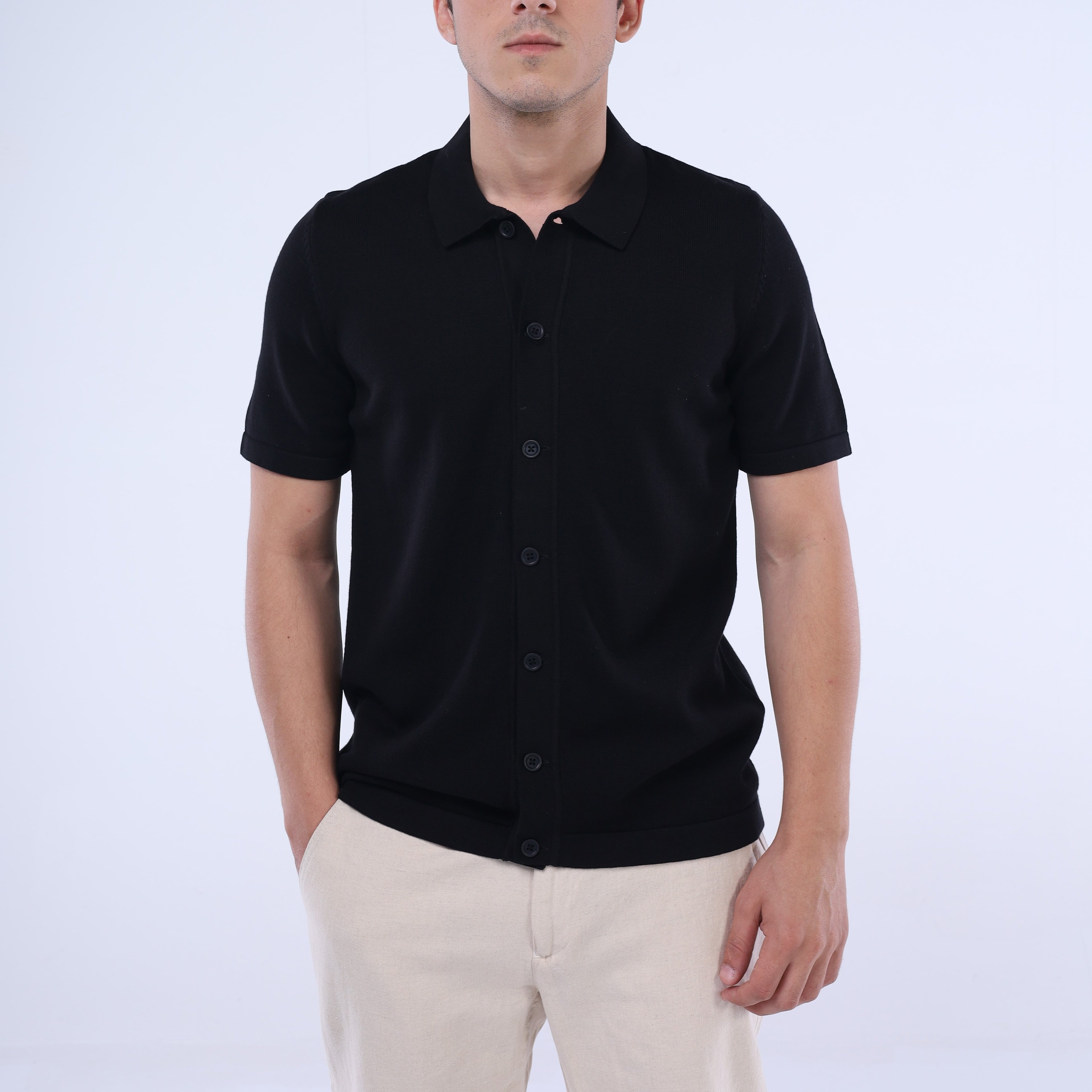 قميص Knit-Layer™ بأكمام قصيرة