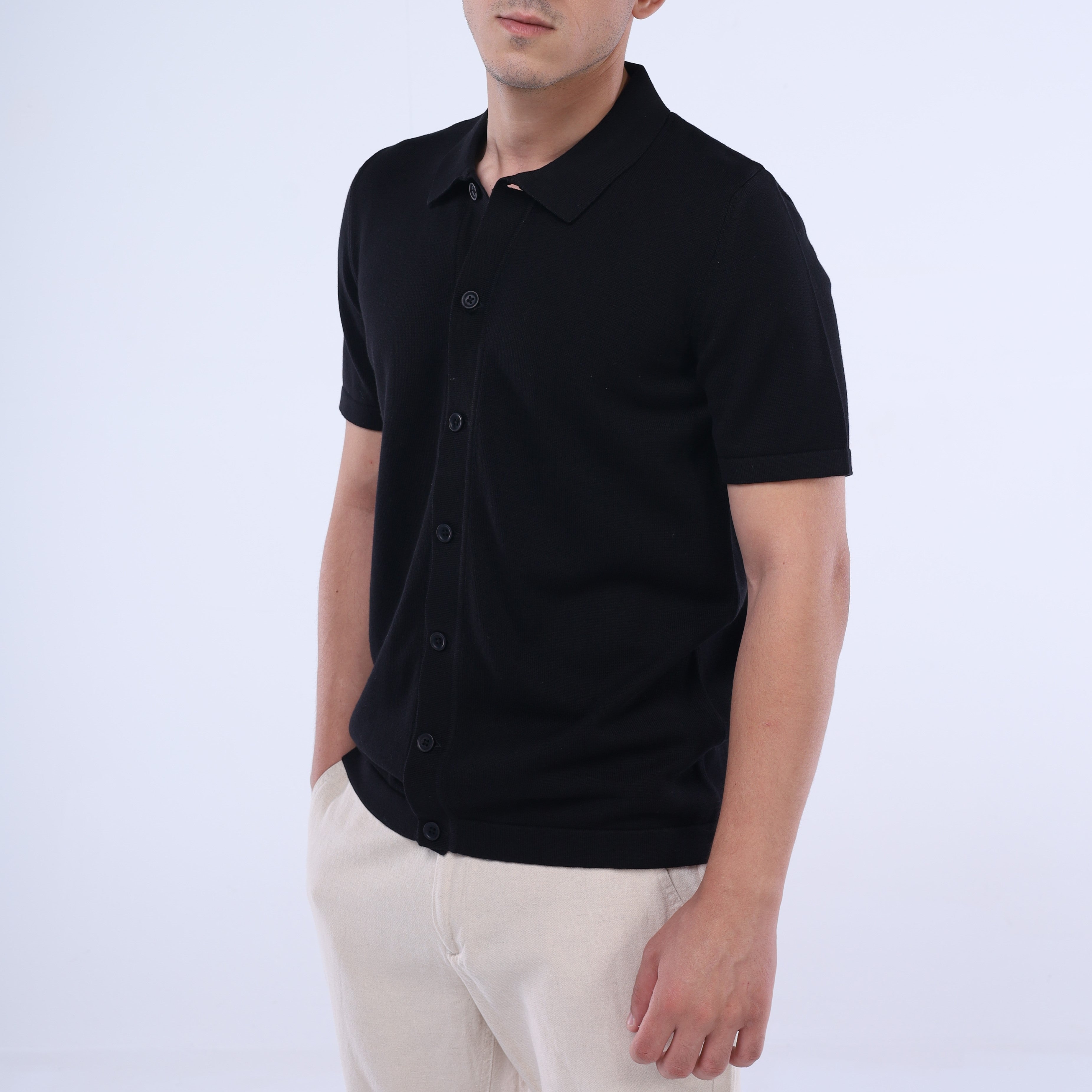 قميص Knit-Layer™ بأكمام قصيرة