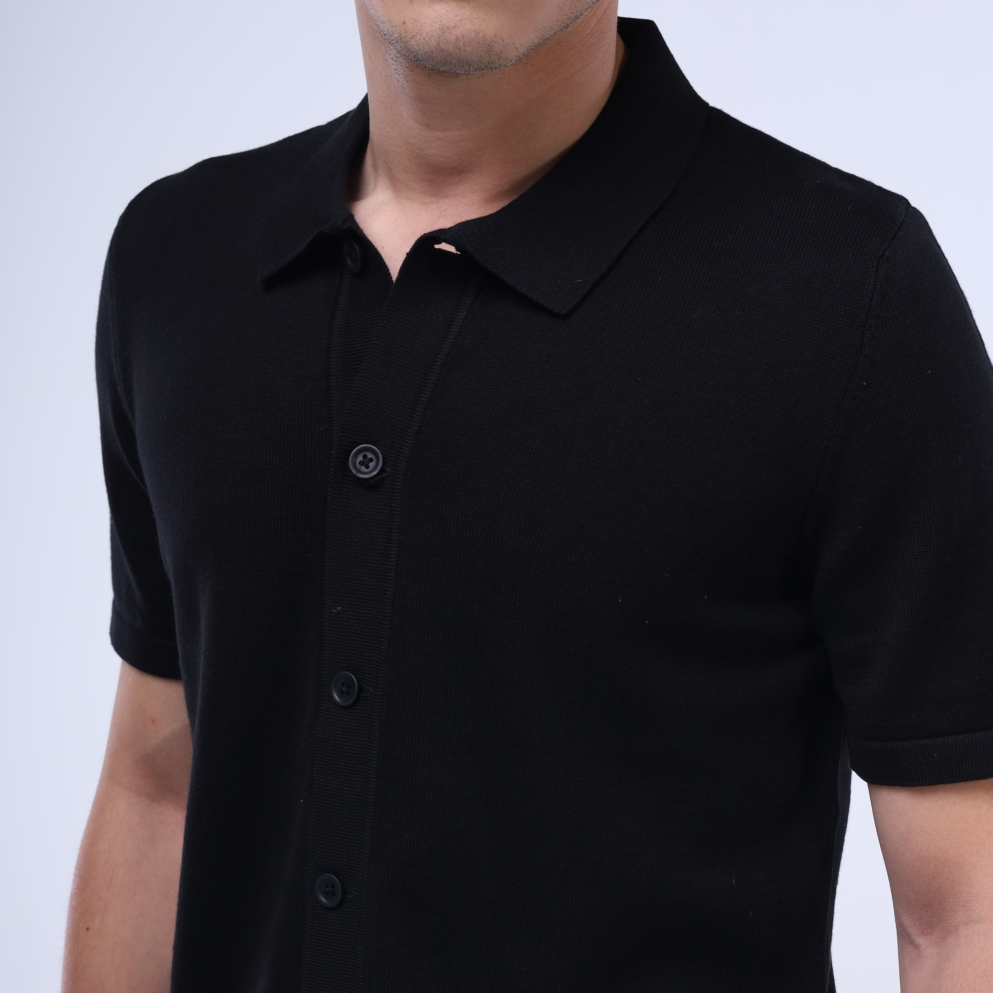 قميص Knit-Layer™ بأكمام قصيرة