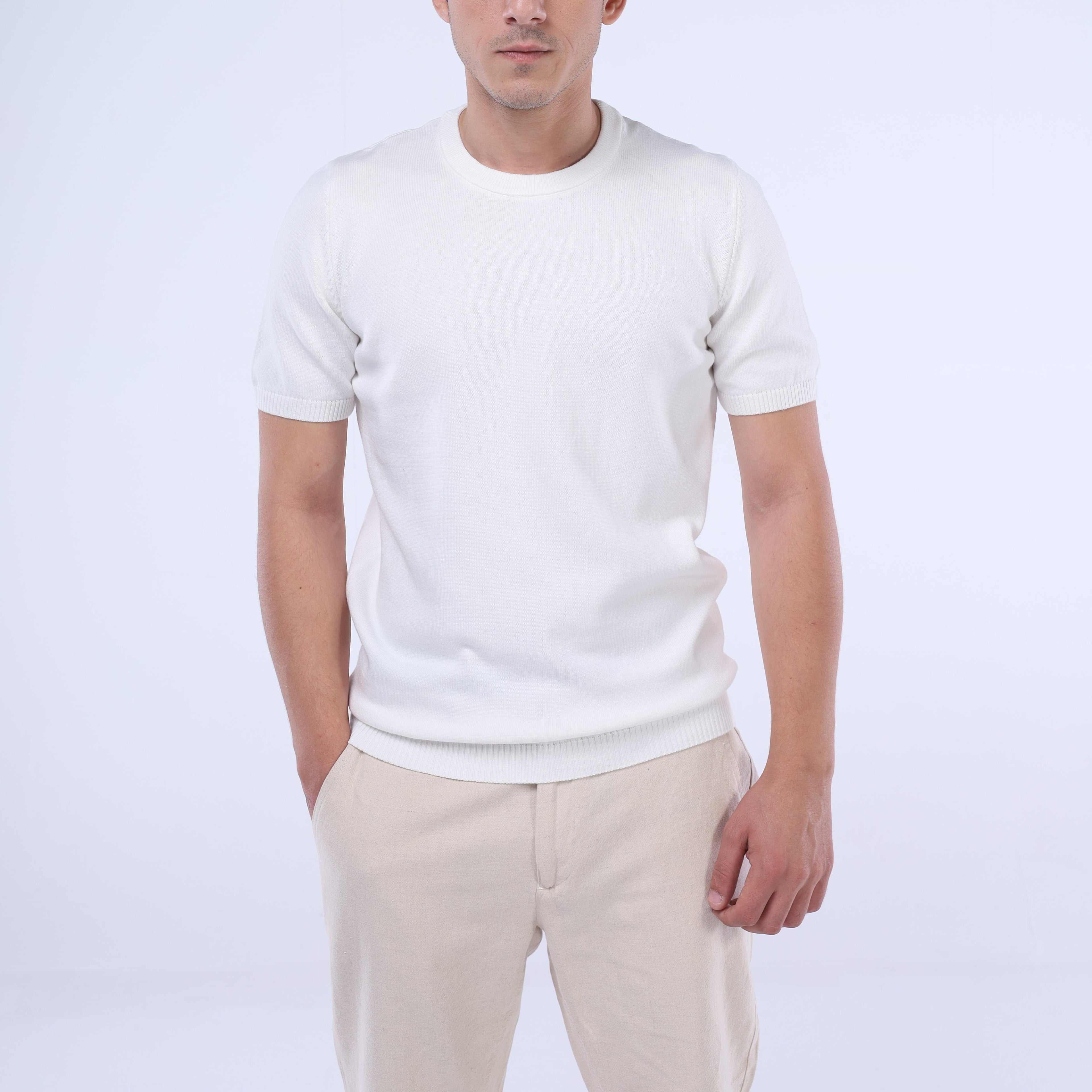 تي شيرت CloudKnit Crew من SOLID Essentials
