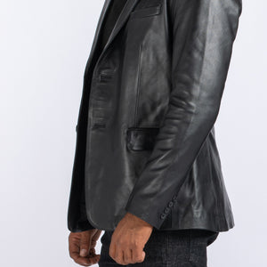 LAMB LEATHER SLIM FIT BLAZER