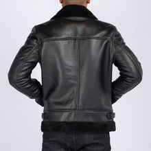 Load image into Gallery viewer, Lambskin Shearling Aviator Jacket
