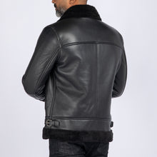 Load image into Gallery viewer, Lambskin Shearling Aviator Jacket
