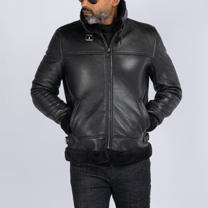 Lambskin Shearling Aviator Jacket