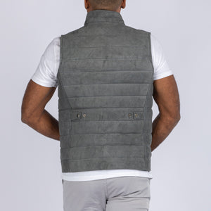 GOAT SUEDE PUFFER VEST