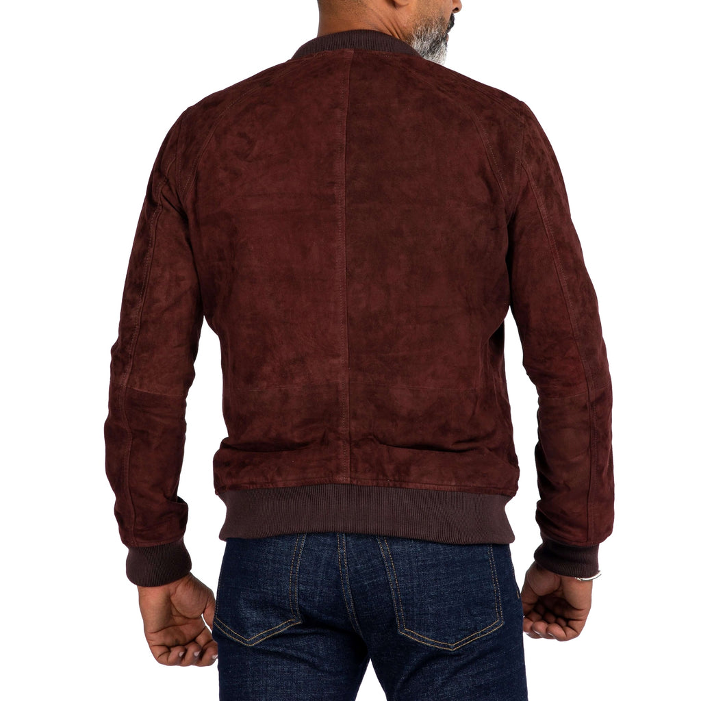 The Avenue – Goat Suede Zip Bomber Jacket