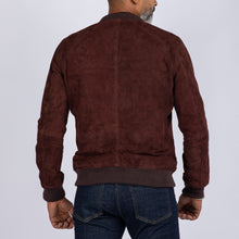 Load image into Gallery viewer, Goat Suede Bomber Jacket
