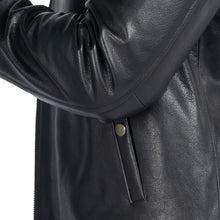 Load image into Gallery viewer, COW LEATHER BOMBER JACKET
