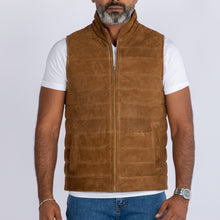 Load image into Gallery viewer, GOAT SUEDE PUFFER VEST
