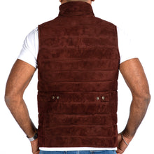 Load image into Gallery viewer, Goatskin Suede Puffer Vest
