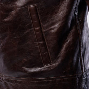 LAMB LEATHER CLASSIC COLLAR JACKET