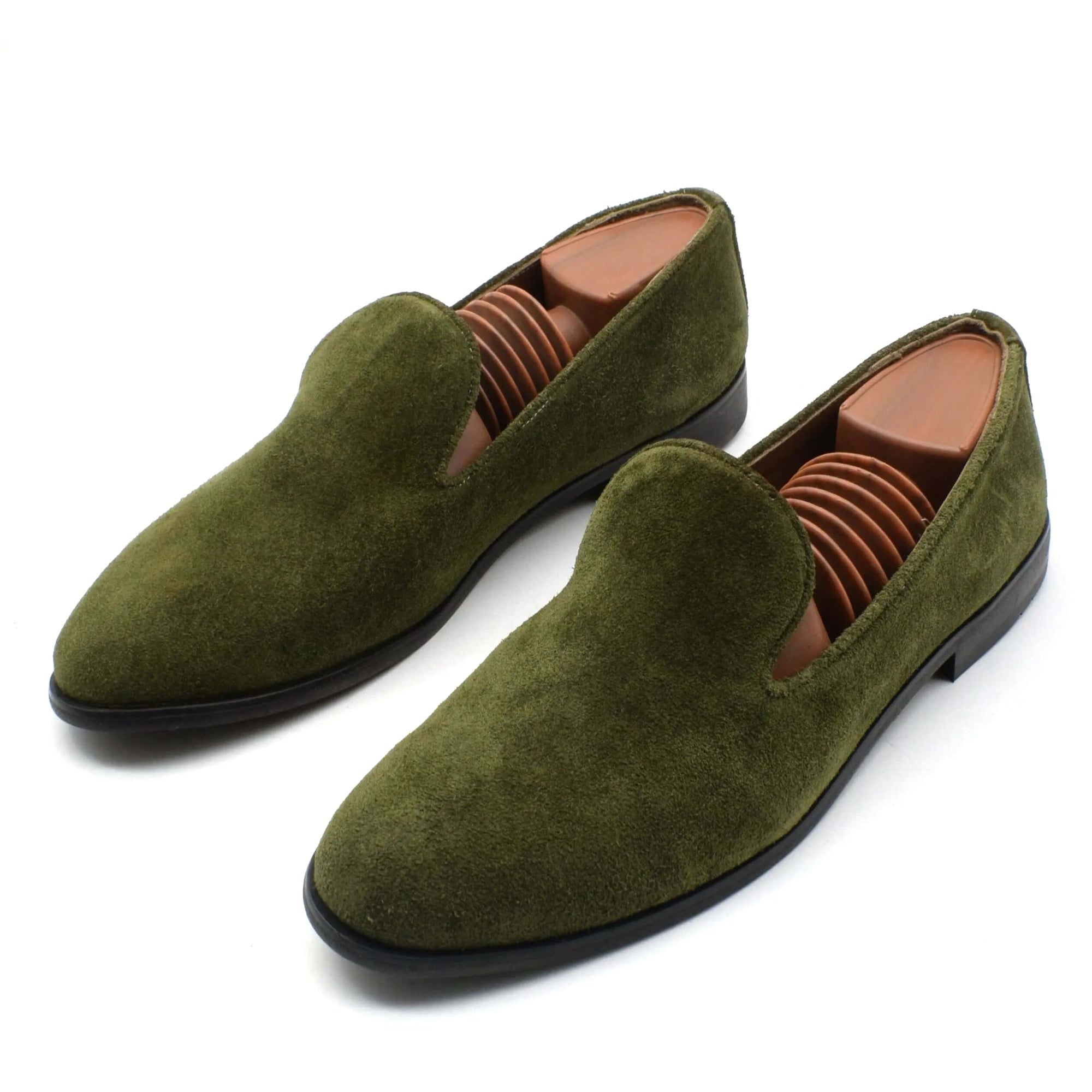 The Venetian Loafers - Suede Edition OLIVE MAIN