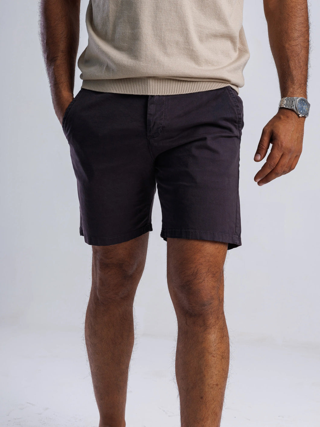 Slim-fit Flex Mid Length Chino Shorts SOLID essentials