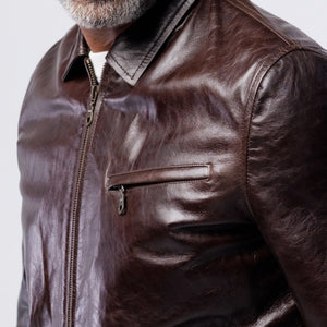 LAMB LEATHER CLASSIC COLLAR JACKET