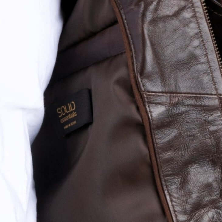 The Classic Collar Jacket – Lambskin Edition | Distressed Brown