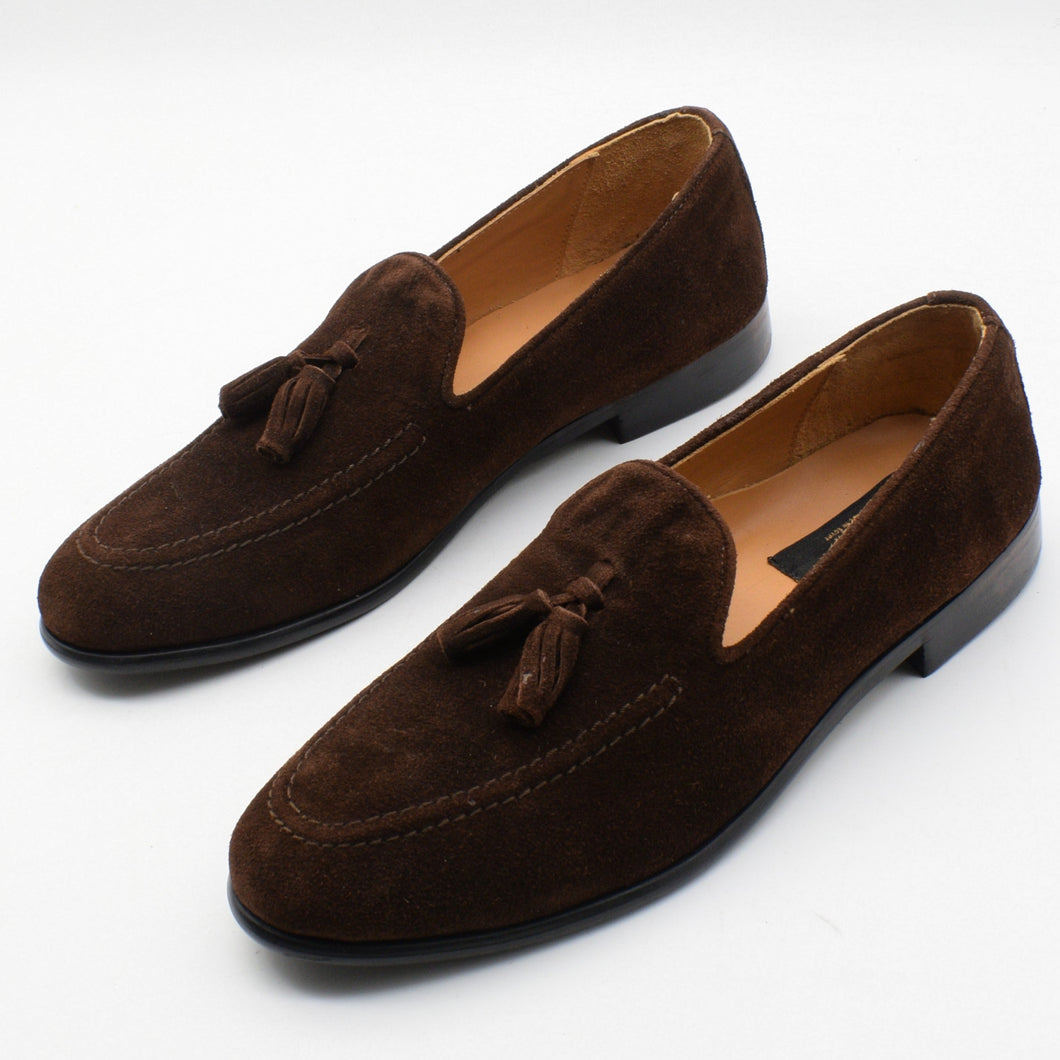 Luxe Calf Suede Tassel Loafers