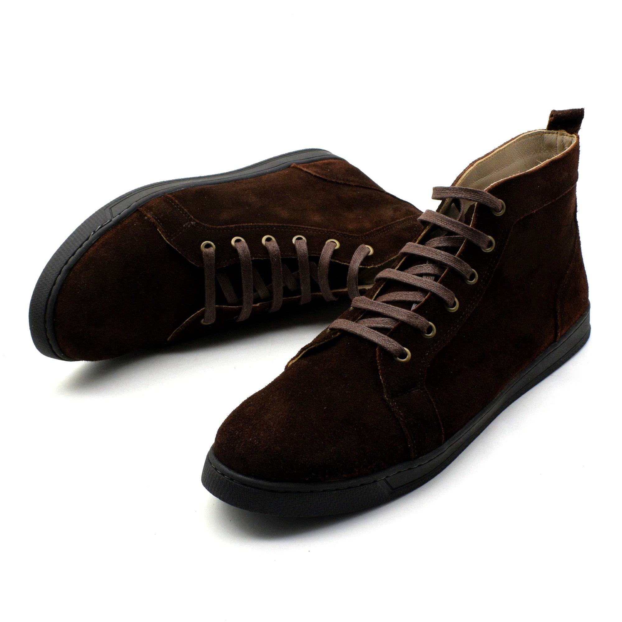 حذاء Apex الرياضي عالي الرقبة من جلد الغزال