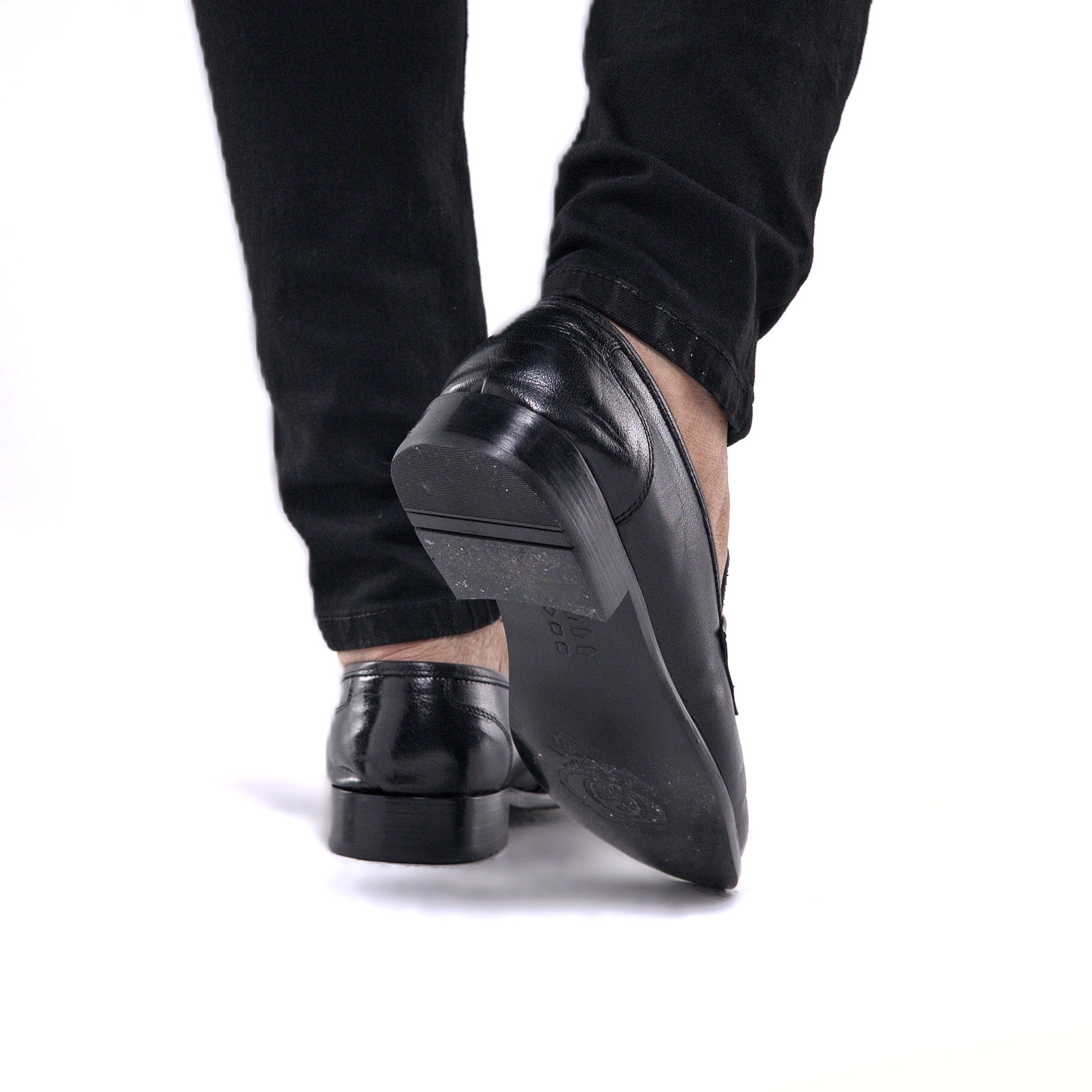 Leather Strap Loafers