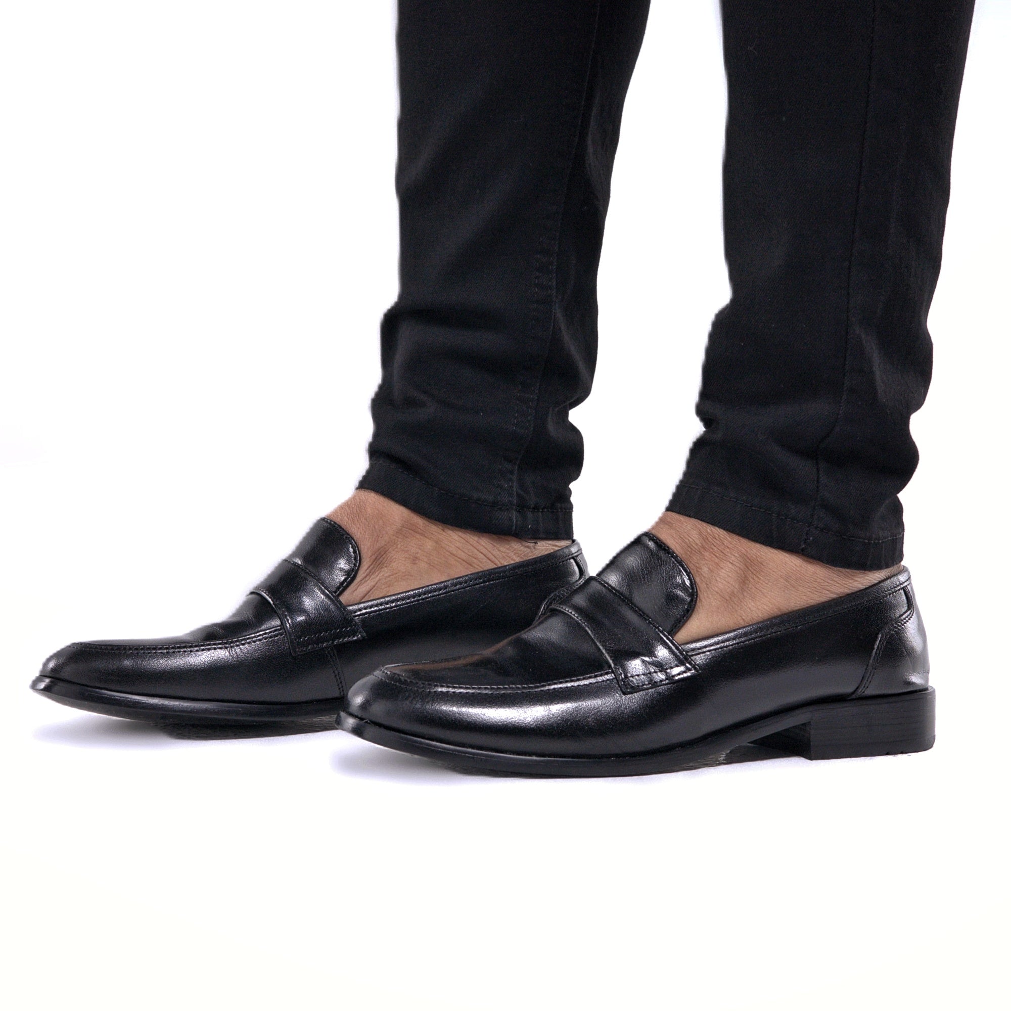 Leather Strap Loafers