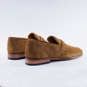 Calf Suede Strap Loafers