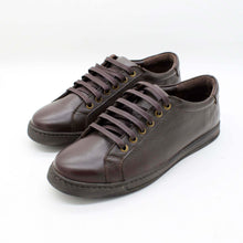 Load image into Gallery viewer, • Classic Low-Top Sneakers with a black rubber sole • Handcrafted in Egypt with premium full-grain calf leather upper • Features a sleek black sole for a bold, modern look • Genuine leather insole provides comfort by molding to your foot • Cushioned sole
