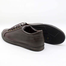 Load image into Gallery viewer, • Classic Low-Top Sneakers with a black rubber sole • Handcrafted in Egypt with premium full-grain calf leather upper • Features a sleek black sole for a bold, modern look • Genuine leather insole provides comfort by molding to your foot • Cushioned sole
