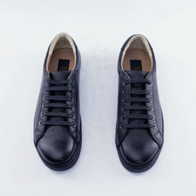 Load image into Gallery viewer, • Classic Low-Top Sneakers with a black rubber sole • Handcrafted in Egypt with premium full-grain calf leather upper • Features a sleek black sole for a bold, modern look • Genuine leather insole provides comfort by molding to your foot • Cushioned sole
